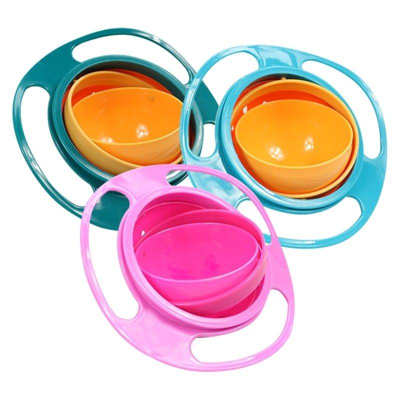 360-Degree Rotating Baby Bowl Baby Feeding Kids & Baby 360-Degree Rotating Baby Bowl Baby Feeding Kids & Baby Color : Green|Blue|Pink