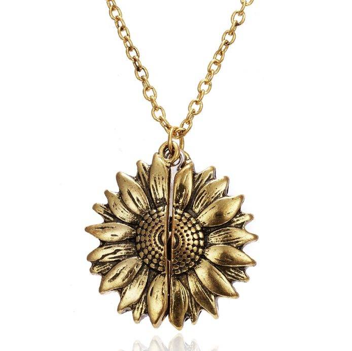 You Are My Sunshine Sunflower Pendant Necklace Accessories Jewelry You Are My Sunshine Sunflower Pendant Necklace Accessories Jewelry Ships from USA Color : Rose Gold|Gold|Silver