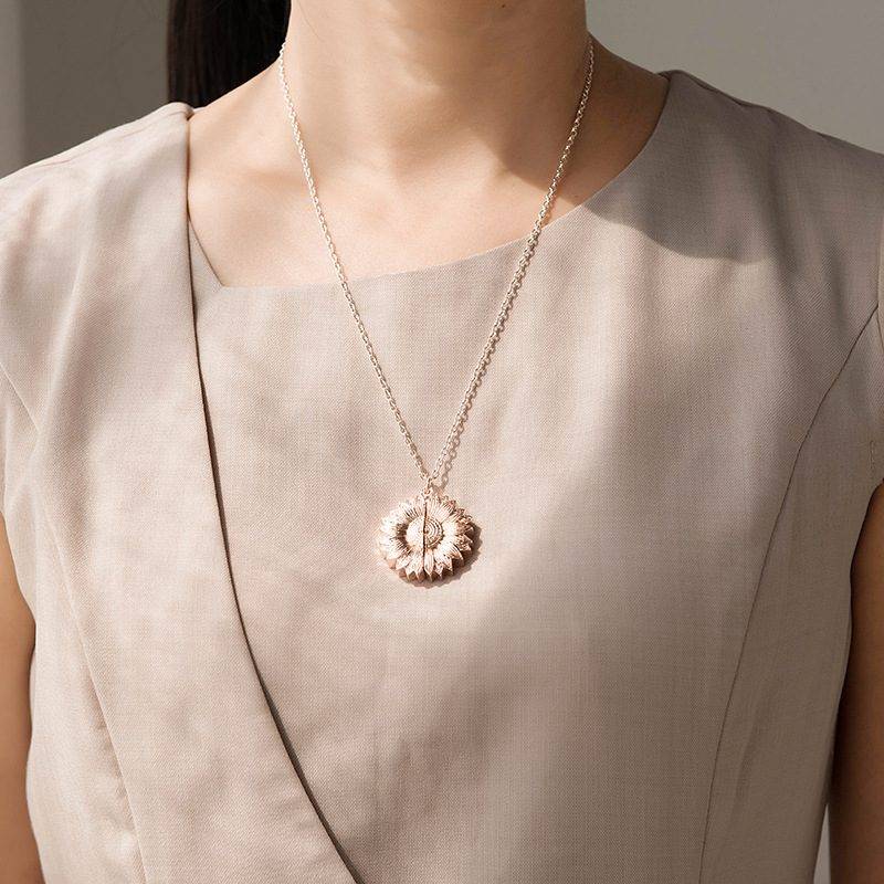 You Are My Sunshine Sunflower Pendant Necklace Accessories Jewelry You Are My Sunshine Sunflower Pendant Necklace Accessories Jewelry Ships from USA Color : Rose Gold|Gold|Silver
