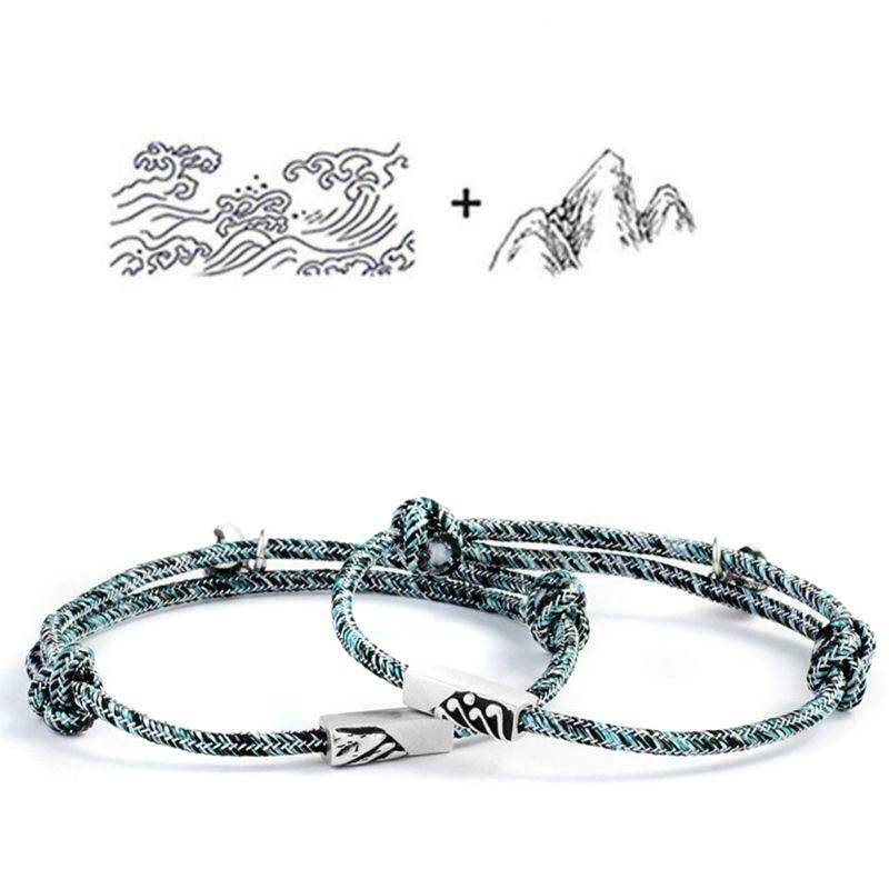 Magnetic Couple Bracelet Accessories Jewelry Magnetic Couple Bracelet Accessories Jewelry Ships from USA Color : Silver