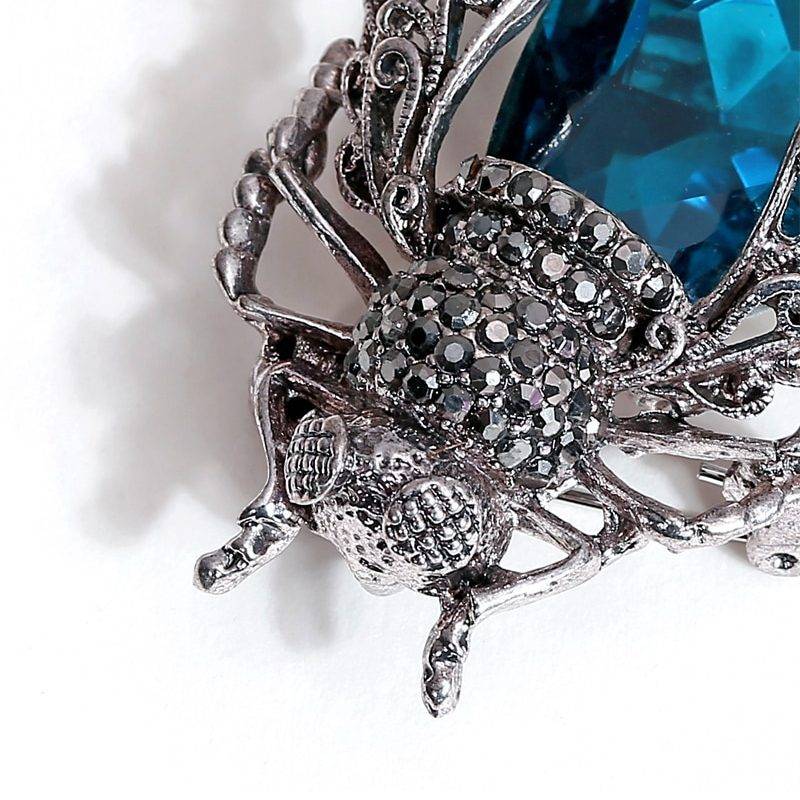 Crystal Insect Brooch Accessories Jewelry Crystal Insect Brooch Accessories Jewelry Ships from USA Color : Blue|Red|Purple