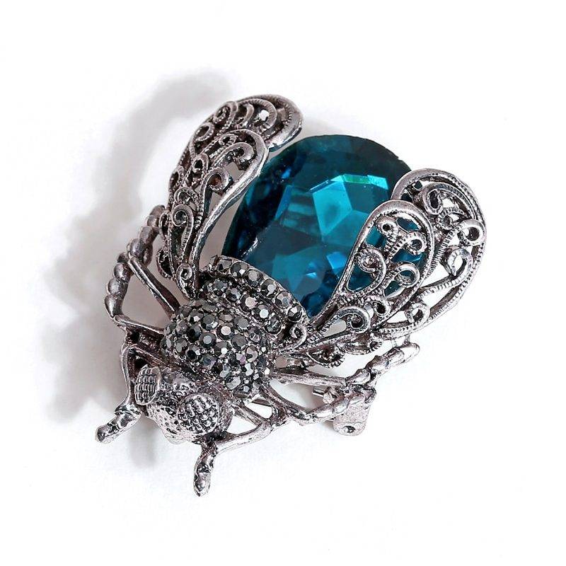 Crystal Insect Brooch Accessories Jewelry Crystal Insect Brooch Accessories Jewelry Ships from USA Color : Blue|Red|Purple