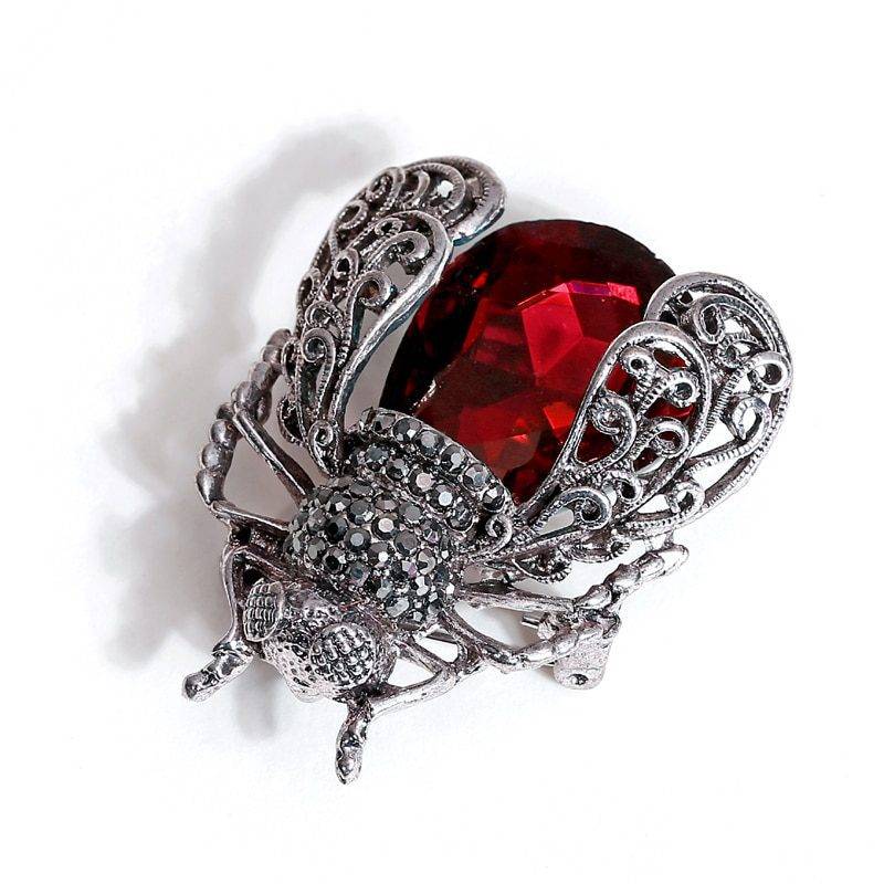 Crystal Insect Brooch Accessories Jewelry Crystal Insect Brooch Accessories Jewelry Ships from USA Color : Blue|Red|Purple