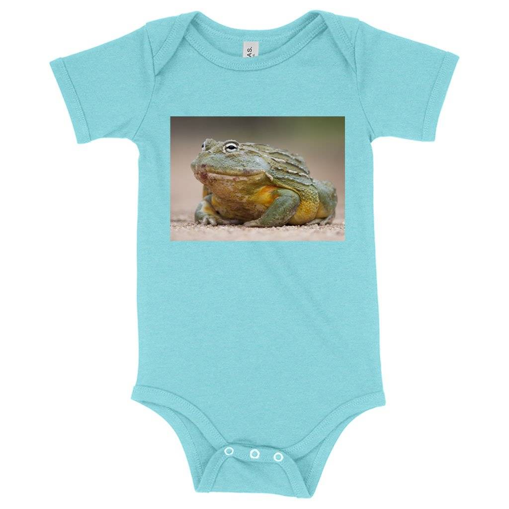 57422-0836a0.jpeg Baby Bullfrog Onesie - Bullfrog Clothing Baby Clothing Kids & Baby Color : Peach Triblend|Mauve Triblend|Ice Blue Triblend