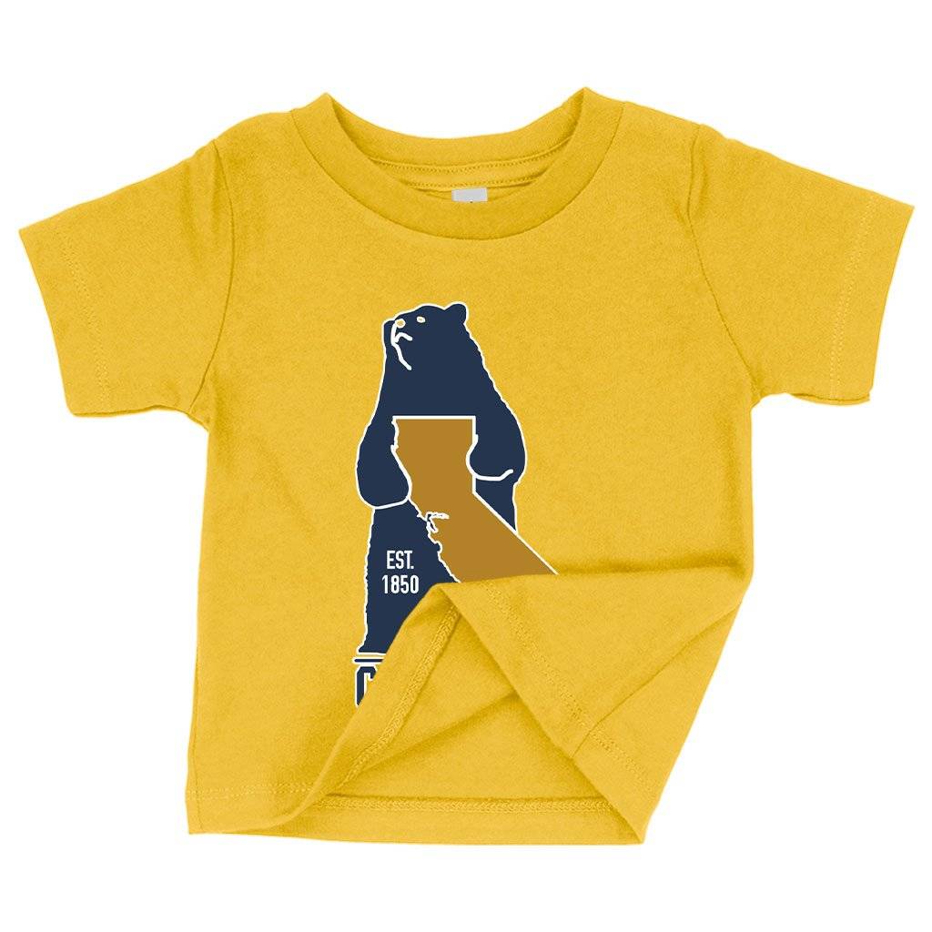 57430-888007.jpeg Baby California Bear T-Shirt - California Vintage T-Shirt Baby Clothing Kids & Baby Color : Pink|Yellow|White