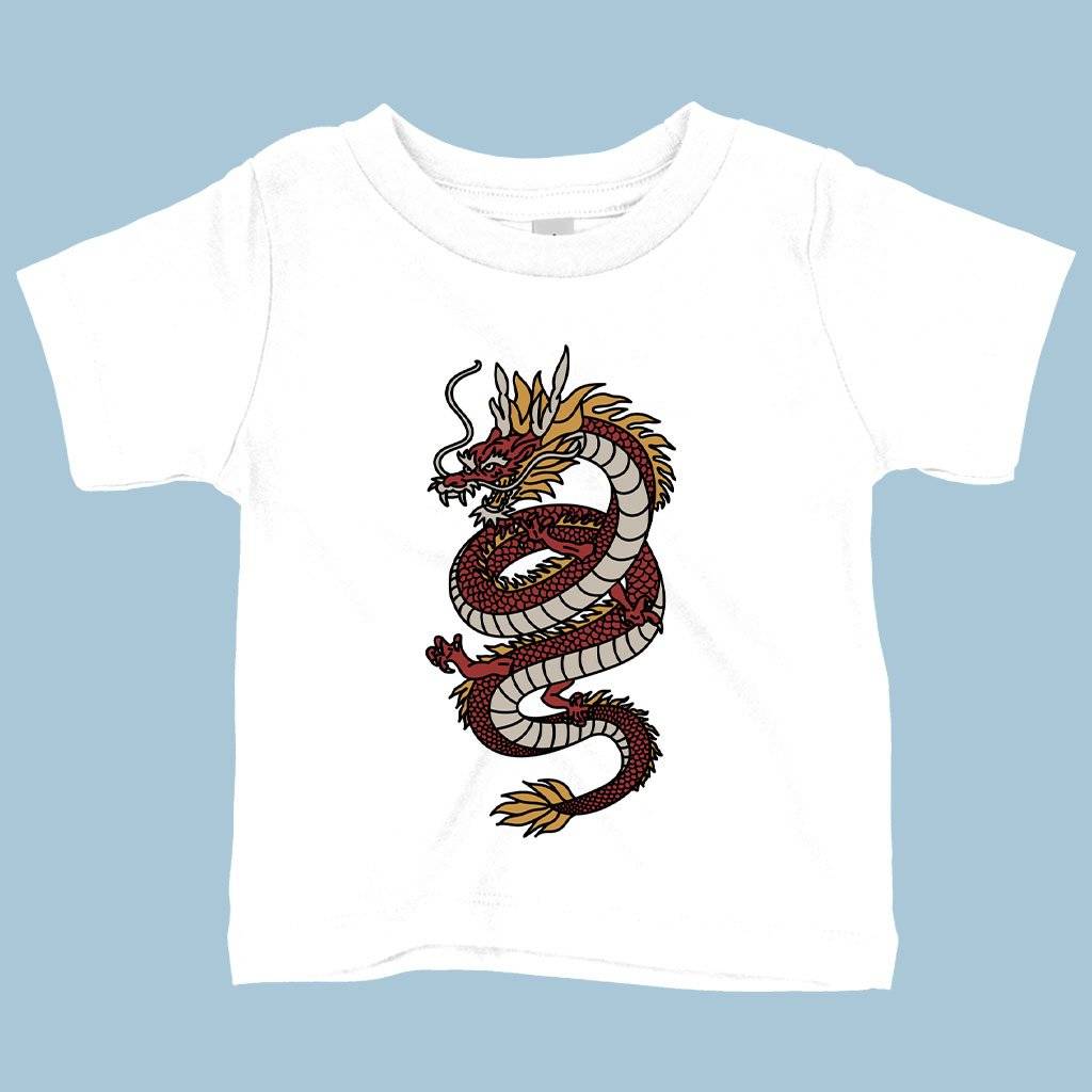 57444-35934c.jpeg Baby Chinese Dragon T-Shirt - Dragon T-Shirt Design Baby Clothing Kids & Baby Color : Pink|Navy|White