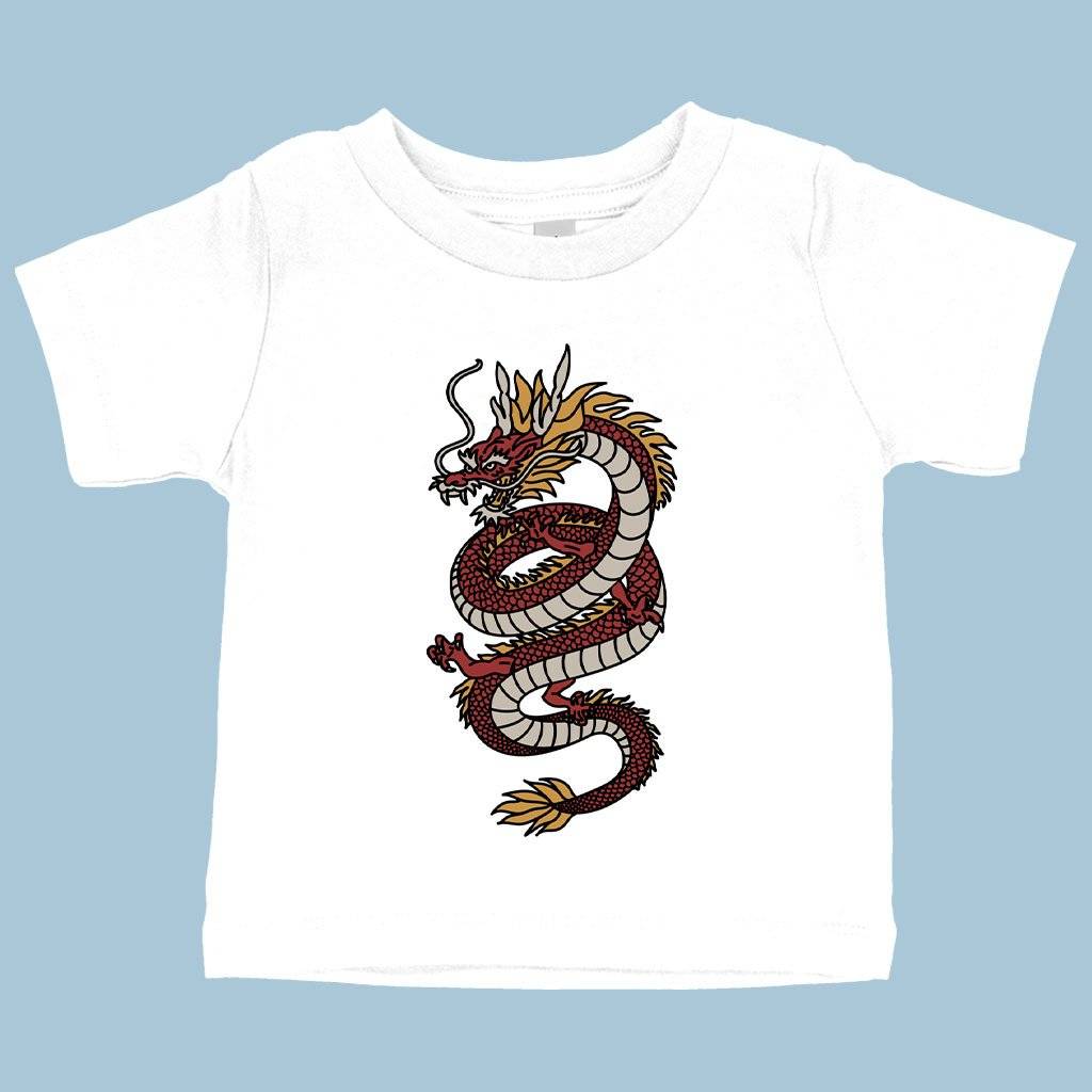 57444-538cef.jpeg Baby Chinese Dragon T-Shirt - Dragon T-Shirt Design Baby Clothing Kids & Baby Color : Pink|Navy|White