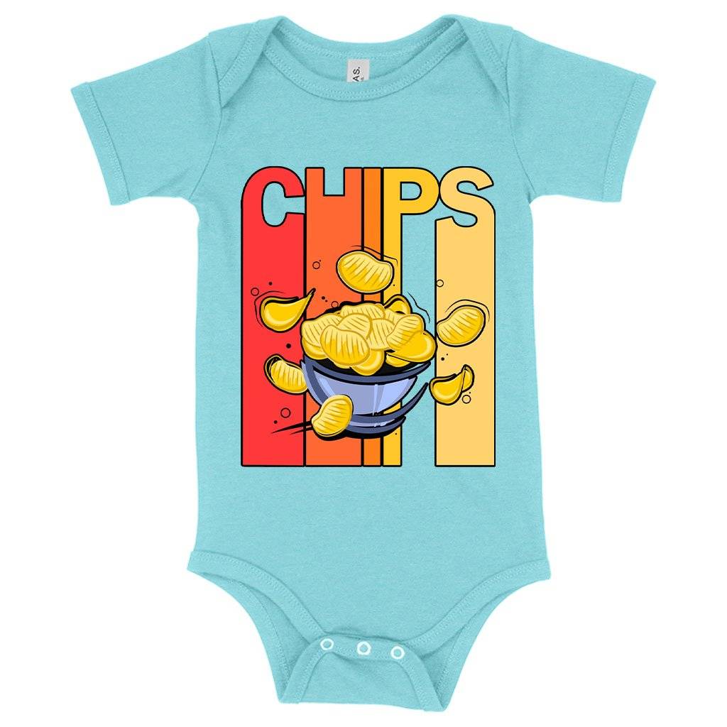 57446-6ede35.jpeg Baby Chips Onesie - Vintage Onesie Baby Clothing Kids & Baby Color : Gray Triblend|Peach Triblend|Ice Blue Triblend