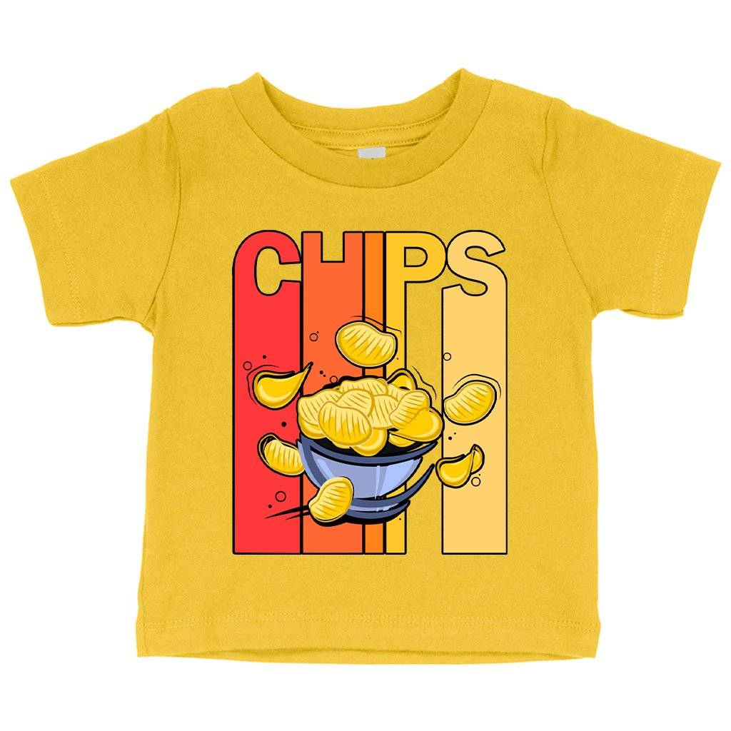 57673-490758.jpeg Baby Chips T-Shirt - Vintage T-Shirt Baby Clothing Kids & Baby Color : White|Yellow|Navy