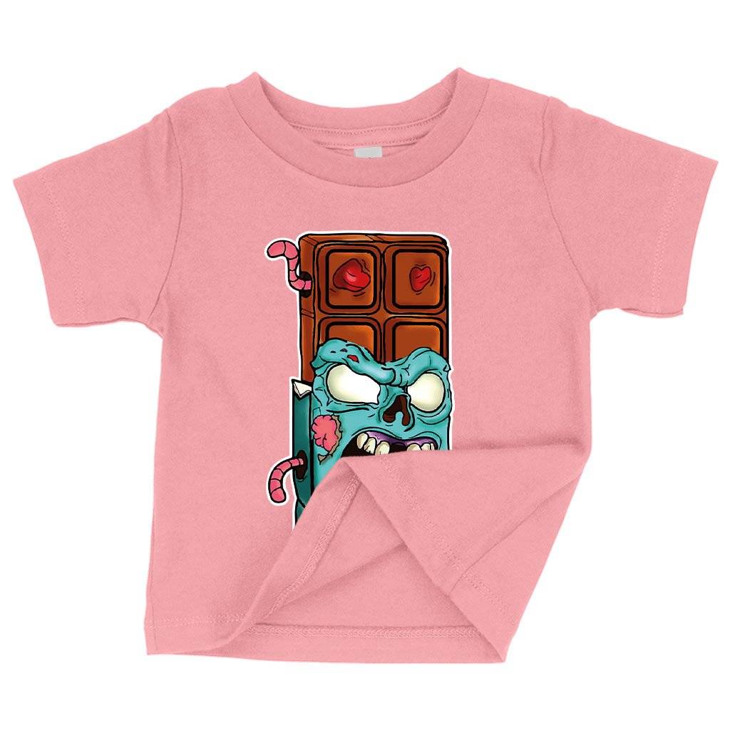 57675-f53056.jpeg Baby Chocolate Zombie T-Shirt - Candy Bar T-Shirts Baby Clothing Kids & Baby Color : White|Pink|Athletic Heather
