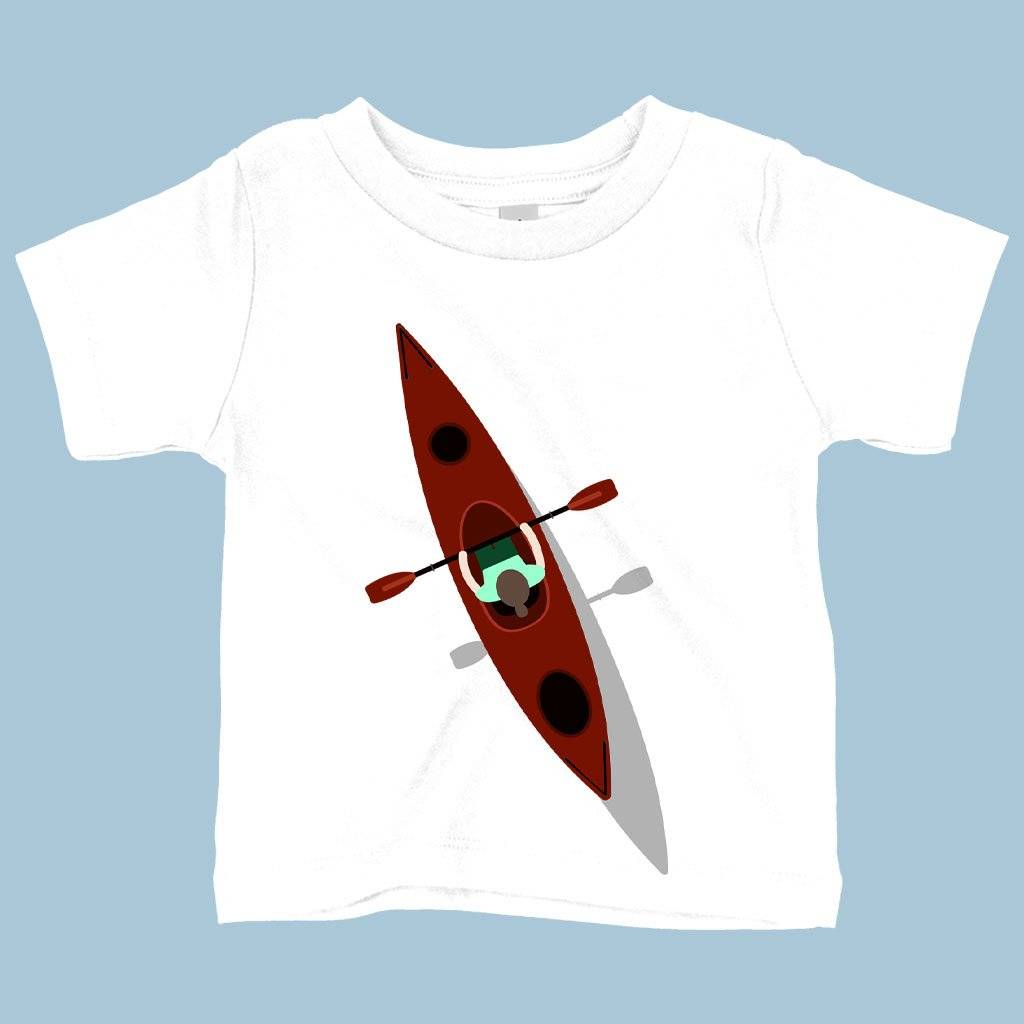 57681-6355c1.jpeg Baby Funny Canoe T-Shirt Baby Clothing Kids & Baby Color : Pink|Heather Columbia Blue|White