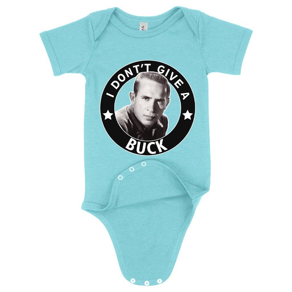57684-670376.jpeg Baby I Don't Give a Buck Onesie - Buck Owens Onesie Baby Clothing Kids & Baby Color : Gray Triblend|Peach Triblend|Ice Blue Triblend