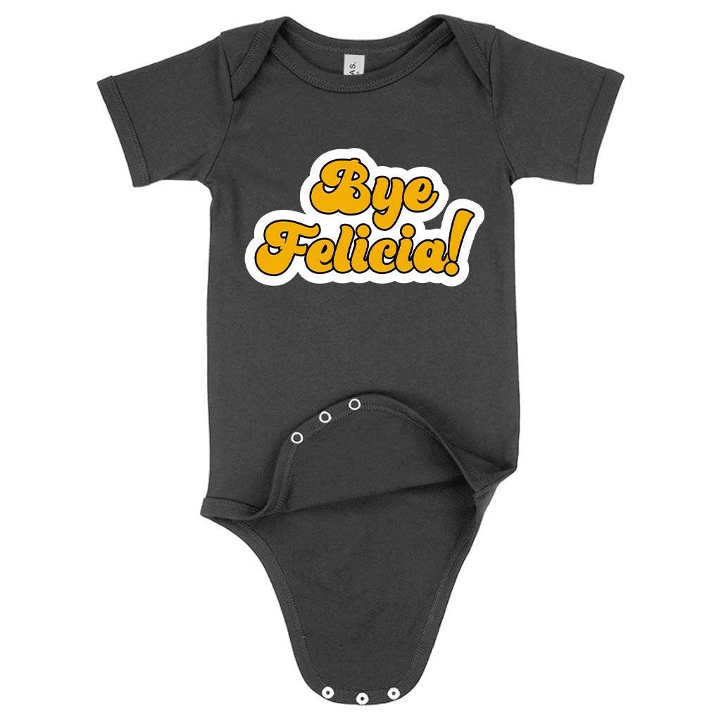 57689-1d7d10.jpeg Baby Jersey Bye Felicia Onesie - Bye Felicia Merchandise Baby Clothing Kids & Baby Color : Asphalt|Heather Columbia Blue|Pink
