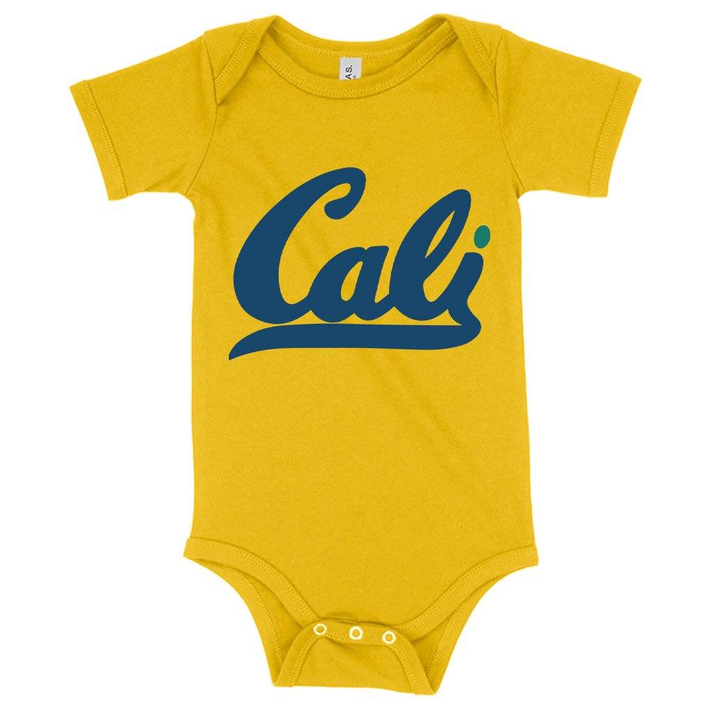 57693-014b38.jpeg Baby Jersey Cali Onesie - California Onesie Baby Clothing Kids & Baby Color : Yellow|Pink|Heather Columbia Blue