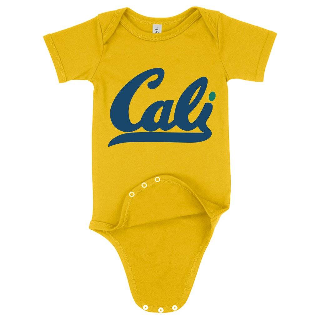 57693-28a519.jpeg Baby Jersey Cali Onesie - California Onesie Baby Clothing Kids & Baby Color : Yellow|Pink|Heather Columbia Blue