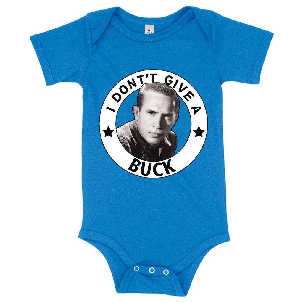57931-54b255.jpeg Baby Jersey I Don't Give a Buck Onesie - Buck Owens Onesie Baby Clothing Kids & Baby Color : White|Heather Columbia Blue|Asphalt