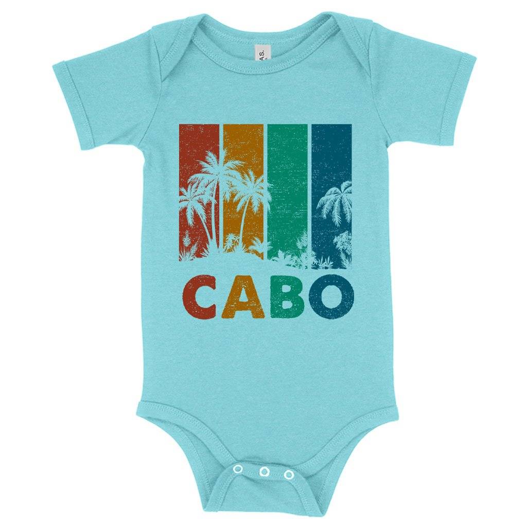 57939-8d400d.jpeg Baby Retro Cabo Onesie - Cabo San Lucas Onesies Baby Clothing Kids & Baby Color : Mauve Triblend|Gray Triblend|Ice Blue Triblend