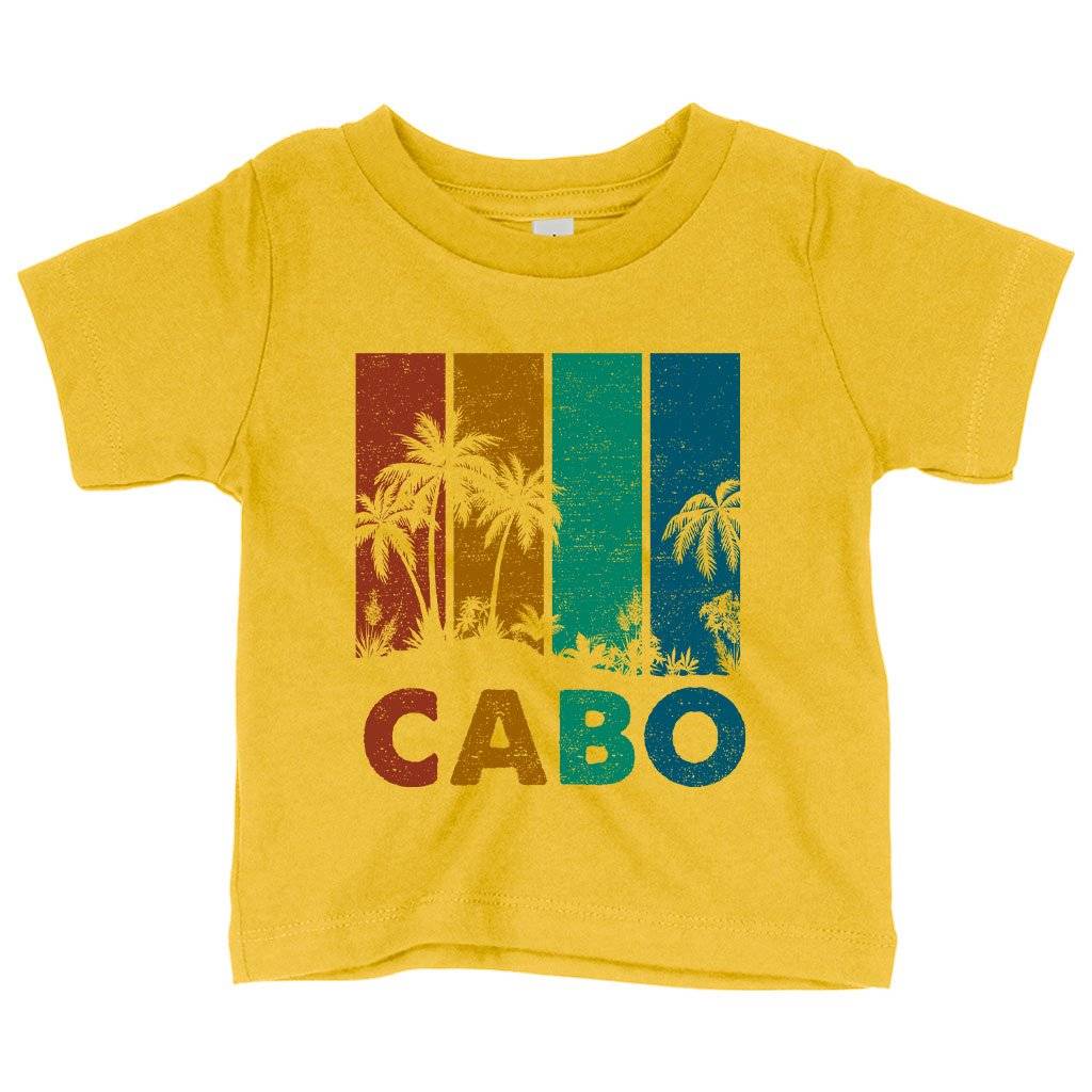 57940-609192.jpeg Baby Retro Cabo T-Shirt - Cabo San Lucas T-Shirts Baby Clothing Kids & Baby Color : White|Yellow|Navy