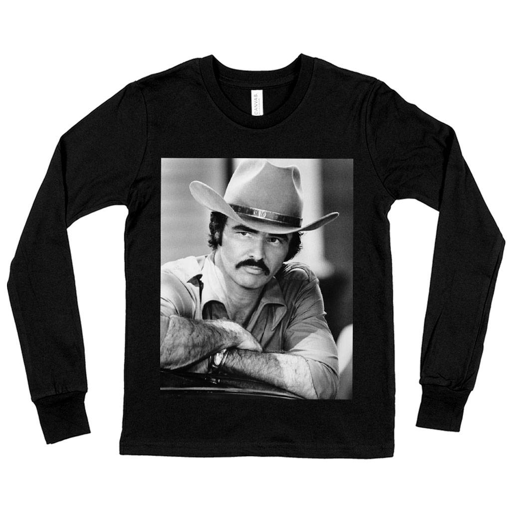 58143-2c6fd6.jpeg Kids' Burt Reynolds Long Sleeve T-Shirt - Vintage T-Shirts Kids & Baby Kids' Clothing Color : White|True Royal Blue|Black