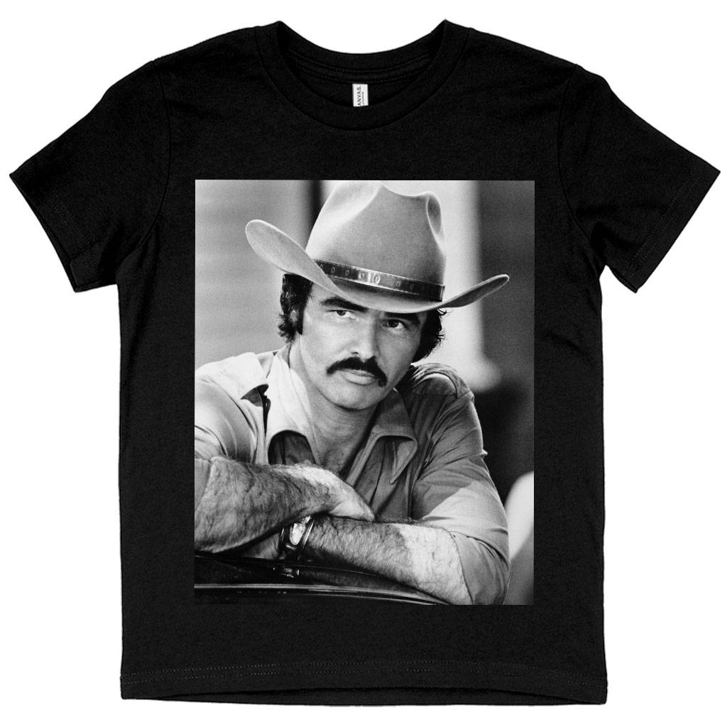 58145-e62bdf.jpeg Kids' Burt Reynolds T-Shirt - Vintage T-Shirts Kids & Baby Kids' Clothing Color : White|Heather Red|Black
