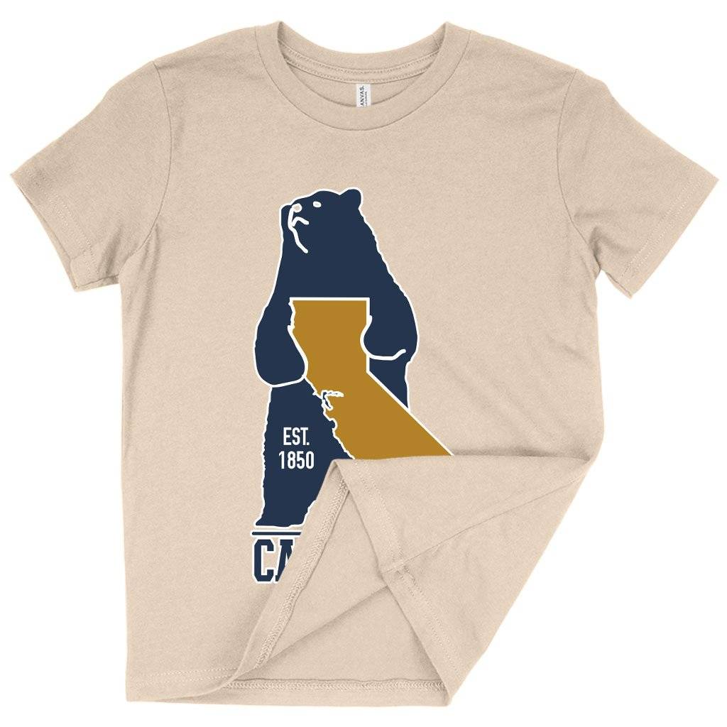 58154-77c62a.jpeg Kids' California Bear T-Shirt - California Vintage T-Shirt Kids & Baby Kids' Clothing Color : White|Pink|Natural