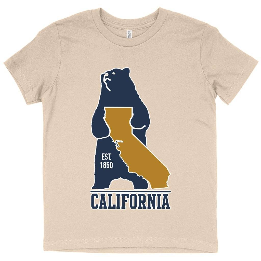 58154-a5eb06.jpeg Kids' California Bear T-Shirt - California Vintage T-Shirt Kids & Baby Kids' Clothing Color : White|Pink|Natural
