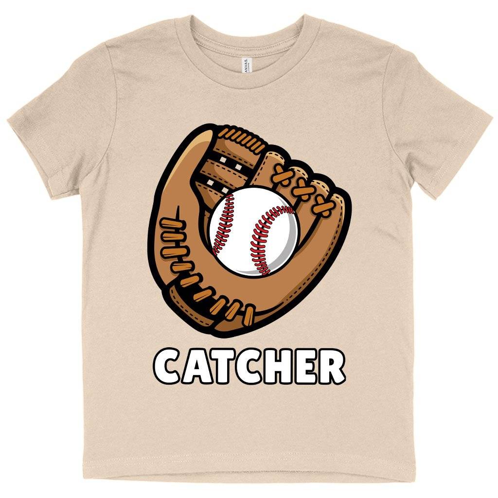 58160-e96c8c.jpeg Kids' Catcher T-Shirt - Baseball T-Shirts Kids & Baby Kids' Clothing Color : Columbia Blue|Pink|Natural