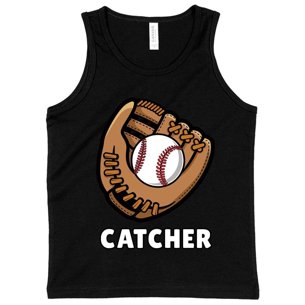 58161-0d41b4.jpeg Kids' Catcher Tank - Baseball Tanks Kids & Baby Kids' Clothing Color : Black|Athletic Heather|Neon Blue