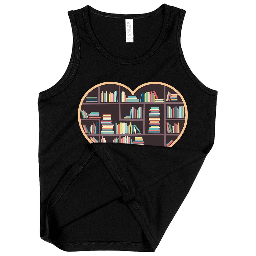 58397-6c7e58.jpeg Kids' I Heart Books Tank - Bookish Tanks Kids & Baby Kids' Clothing Color : Black|Athletic Heather|White