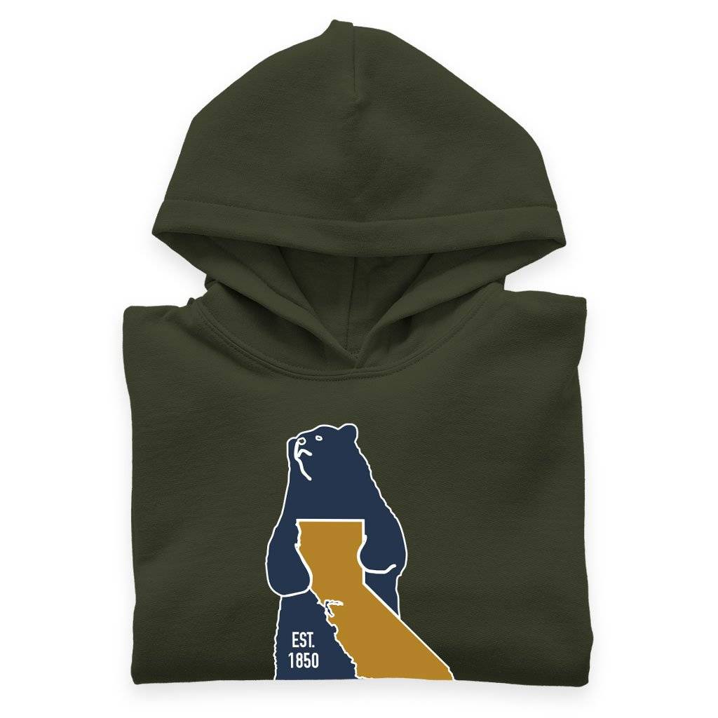 58409-f5d650.jpeg Kids' Sponge Fleece California Bear Hoodie - California Vintage Hoodie Kids & Baby Kids' Clothing Color : Athletic Heather|Black|Military Green