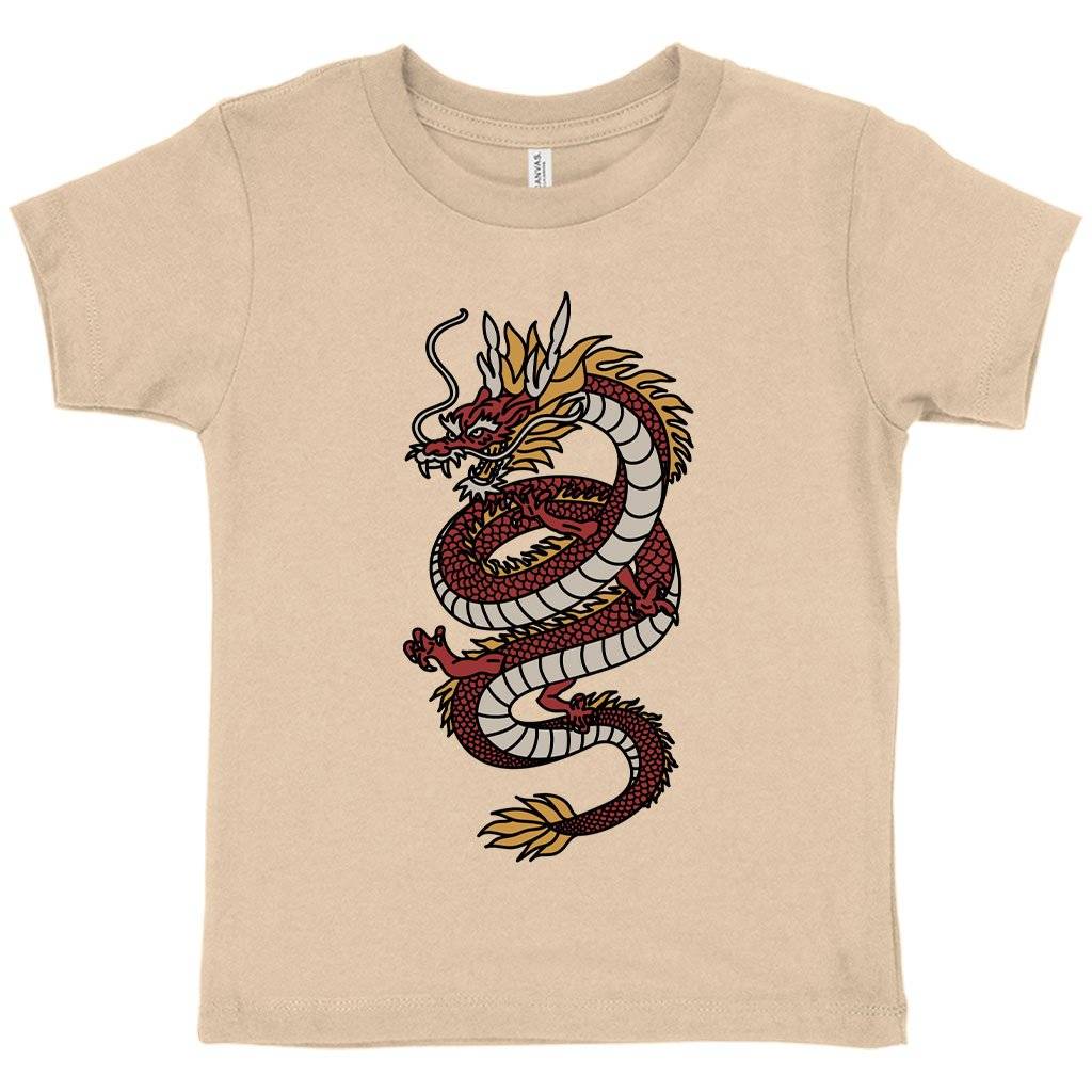 58636-ee05cb.jpeg Toddler Chinese Dragon T-Shirt - Dragon T-Shirt Design Kids & Baby Toddler Clothing Color : Heather Dust|Athletic Heather|Heather Yellow Gold
