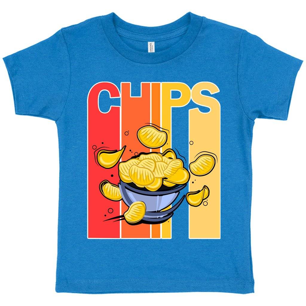 58638-962b33.jpeg Toddler Chips T-Shirt - Vintage T-Shirt Kids & Baby Toddler Clothing Color : Heather Yellow Gold|Heather Dust|Heather Columbia Blue