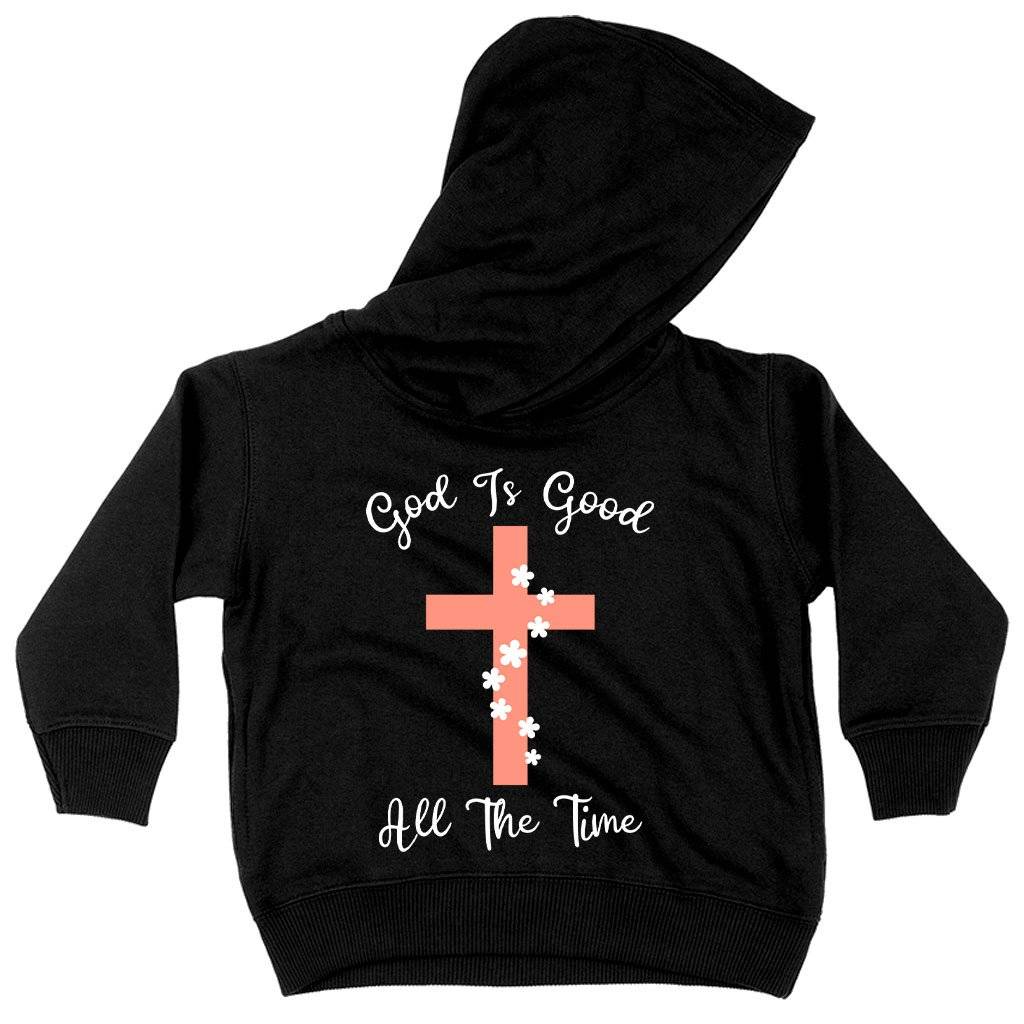 58654-d9dd1c.jpeg Toddler God Is Good Hoodie - Christian Message Hoodies Kids & Baby Toddler Clothing Color : White|Black|Pink