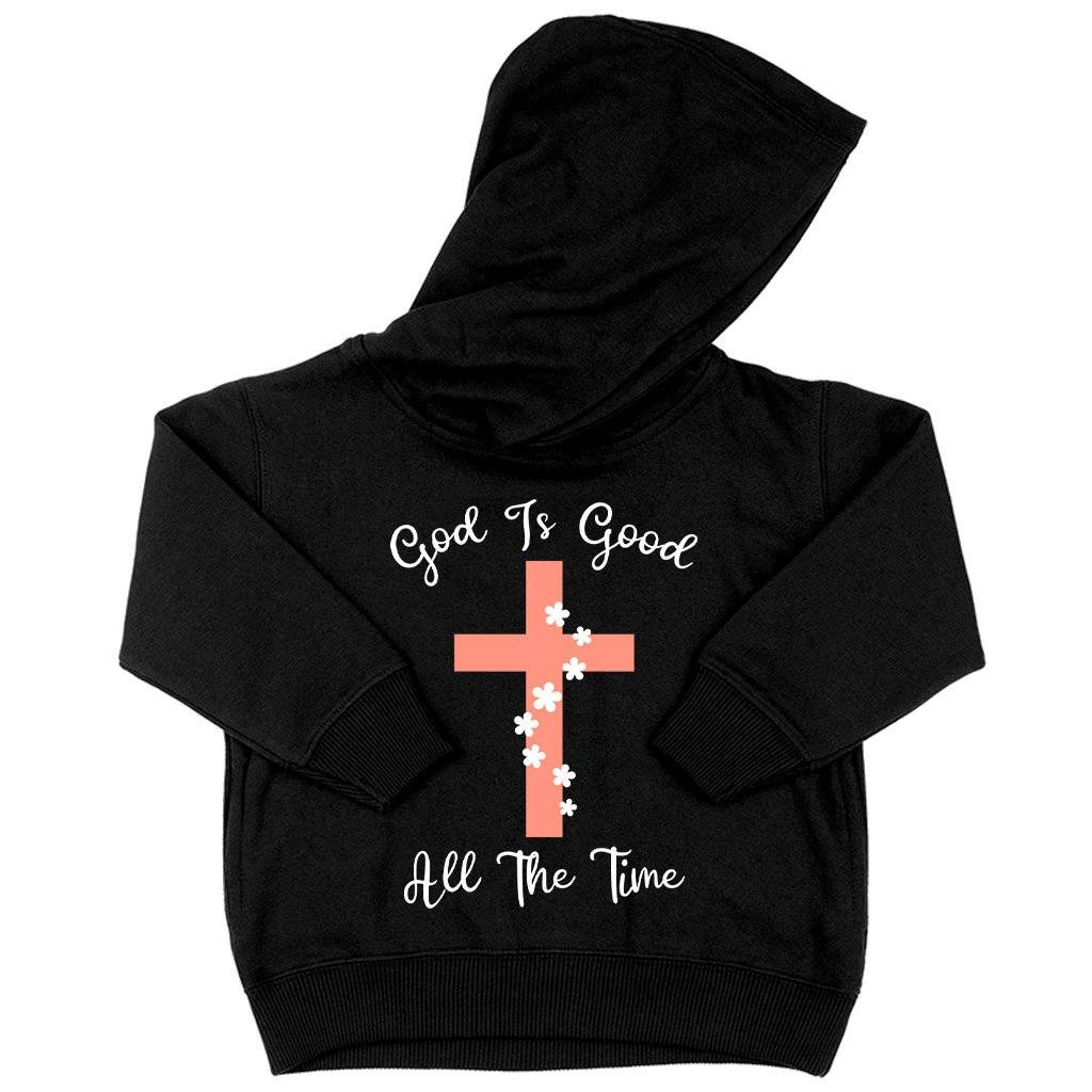 58654-ebe8c1.jpeg Toddler God Is Good Hoodie - Christian Message Hoodies Kids & Baby Toddler Clothing Color : White|Black|Pink