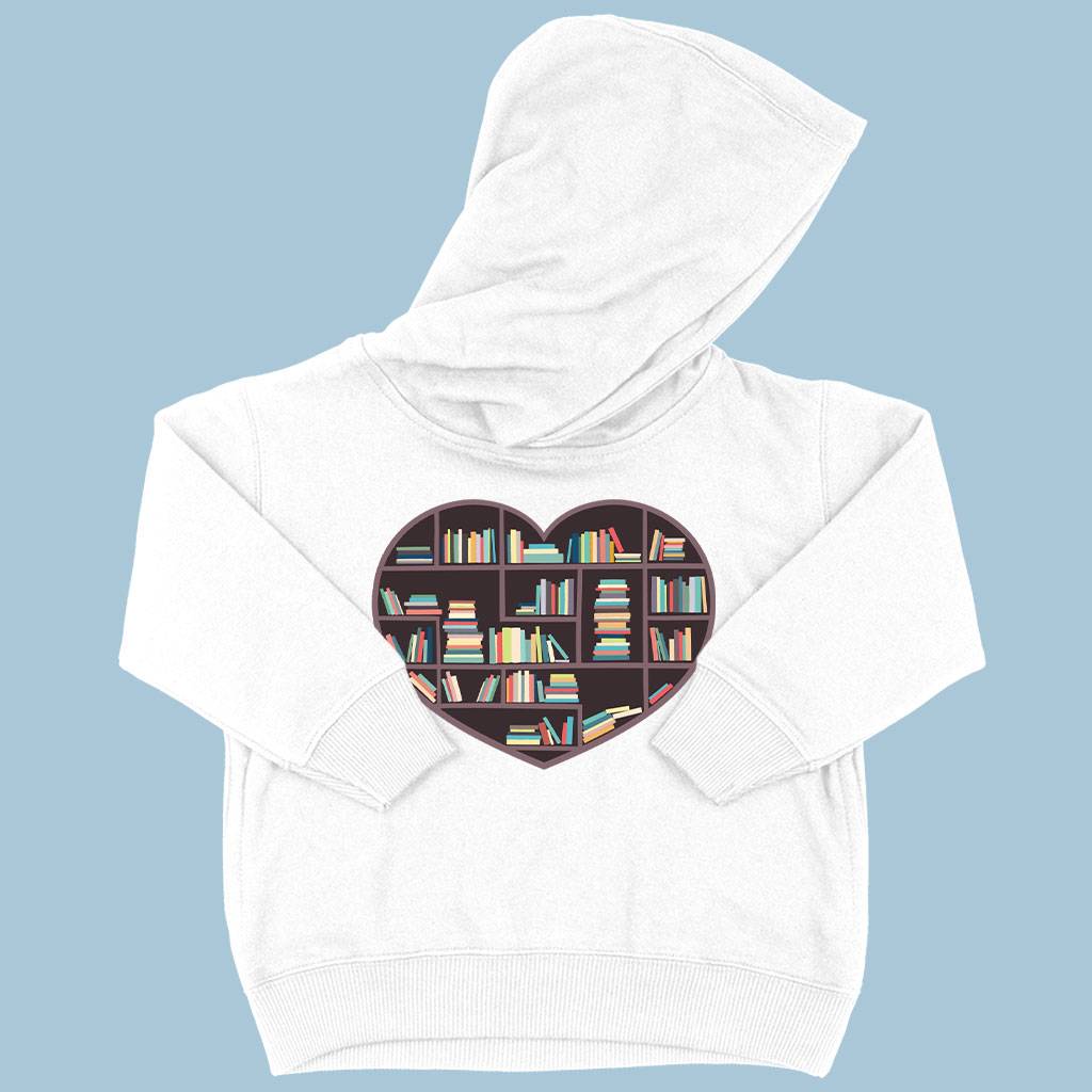 58657-39345b.jpeg Toddler I Heart Books Hoodie - Bookish Hoodies Kids & Baby Toddler Clothing Color : Black|Pink|White