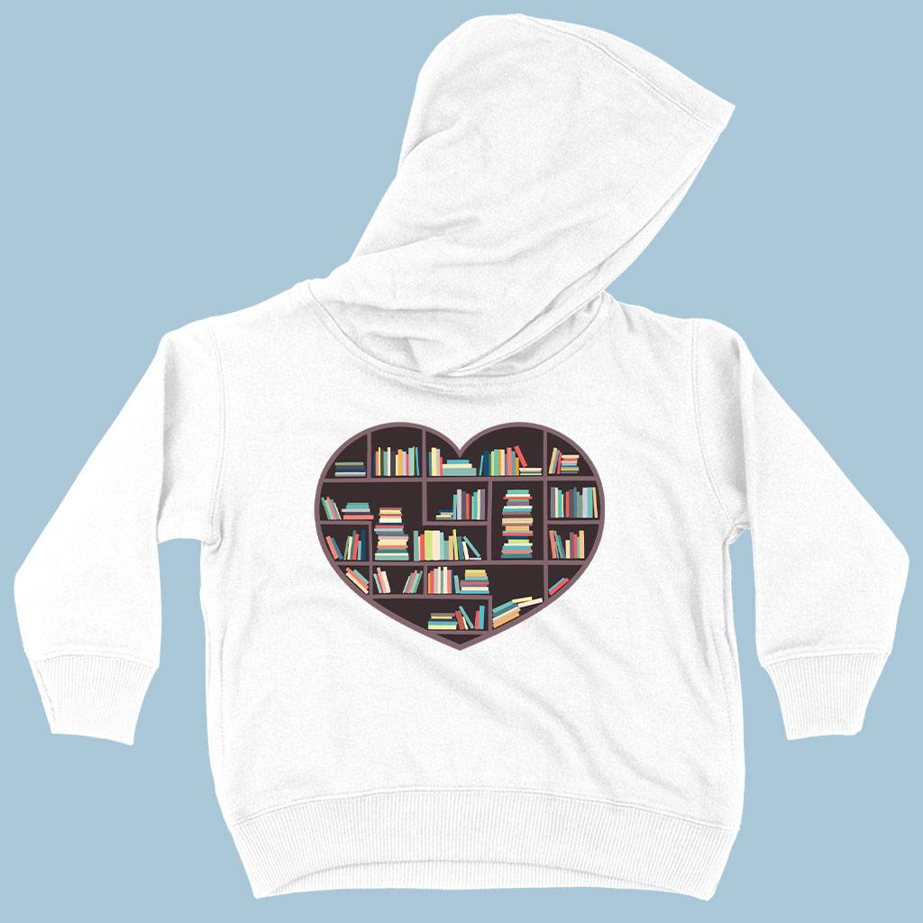 58657-bfc2d2.jpeg Toddler I Heart Books Hoodie - Bookish Hoodies Kids & Baby Toddler Clothing Color : Black|Pink|White