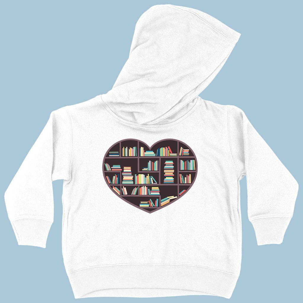 58657-c59411.jpeg Toddler I Heart Books Hoodie - Bookish Hoodies Kids & Baby Toddler Clothing Color : Black|Pink|White