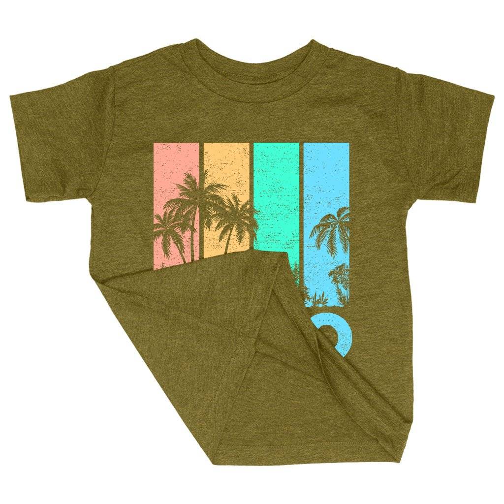 58886-5a23ed.jpeg Triblend Toddler Retro Cabo T-Shirt - Cabo San Lucas T-Shirts Kids & Baby Toddler Clothing Color : Ice Blue Triblend|Olive Triblend|Peach Triblend