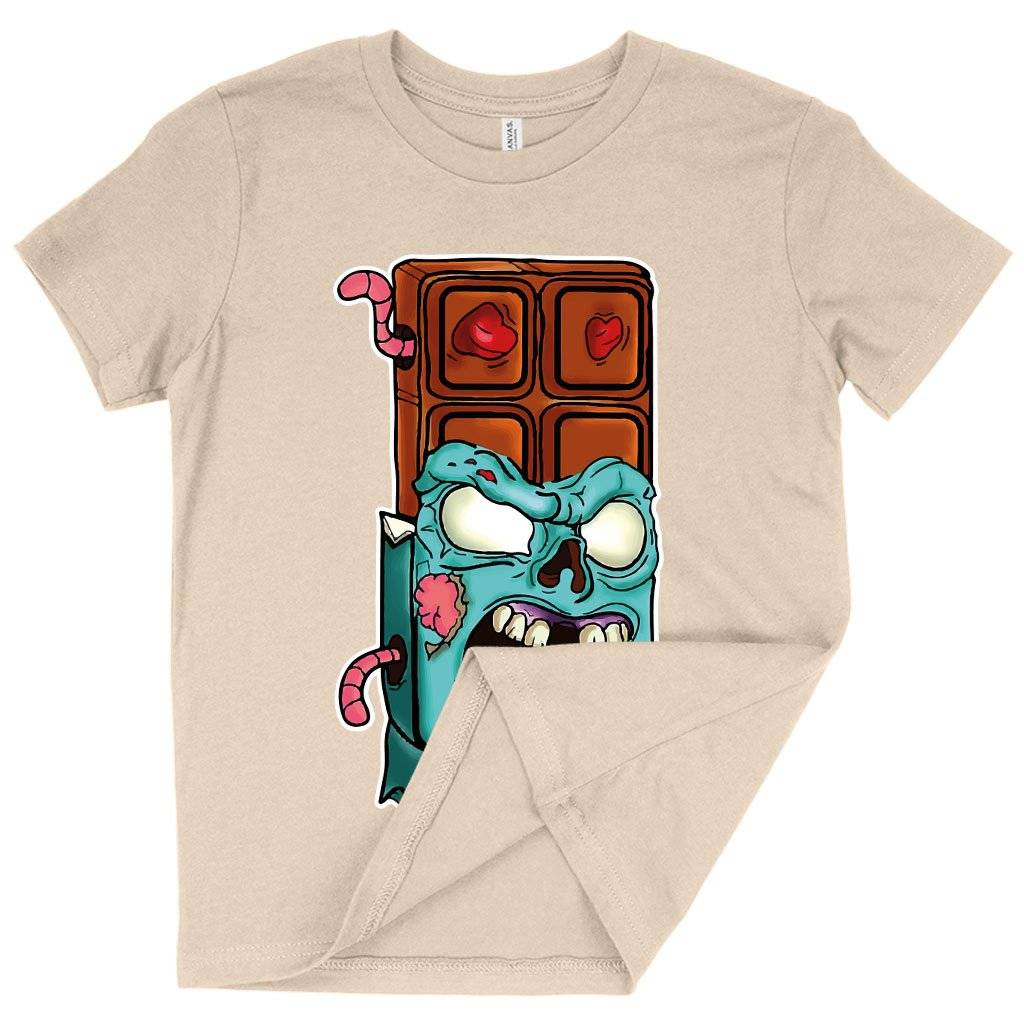 58954-44049f.jpeg Kids' Chocolate Zombie T-Shirt - Candy Bar T-Shirts Kids & Baby Kids' Clothing Color : Mustard|Pink|Natural