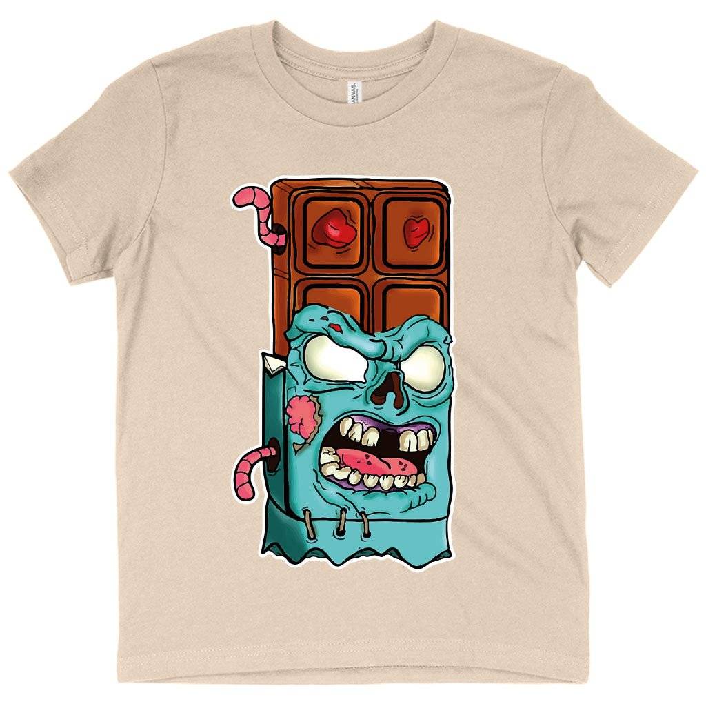 58954-e7c99b.jpeg Kids' Chocolate Zombie T-Shirt - Candy Bar T-Shirts Kids & Baby Kids' Clothing Color : Mustard|Pink|Natural