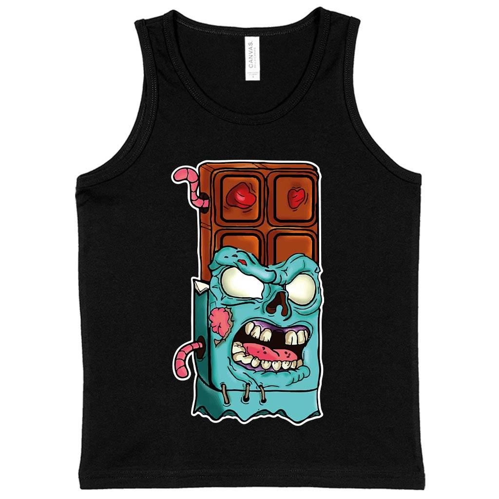 58957-f1fed4.jpeg Kids' Chocolate Zombie Tank - Candy Bar Tanks Kids & Baby Kids' Clothing Color : Black|Athletic Heather|White