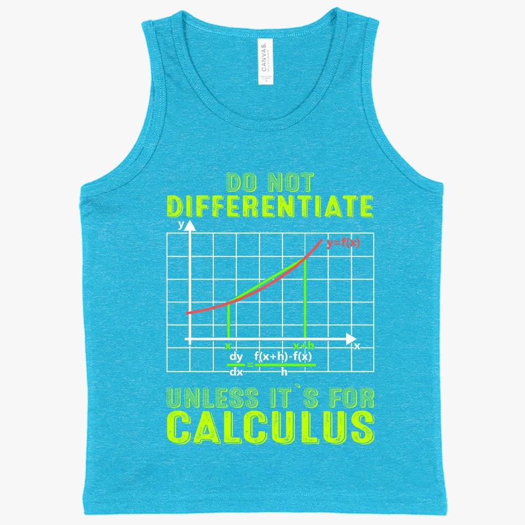 Kids’ Do Not Differentiate Tank Calculus Tanks Math Tanks