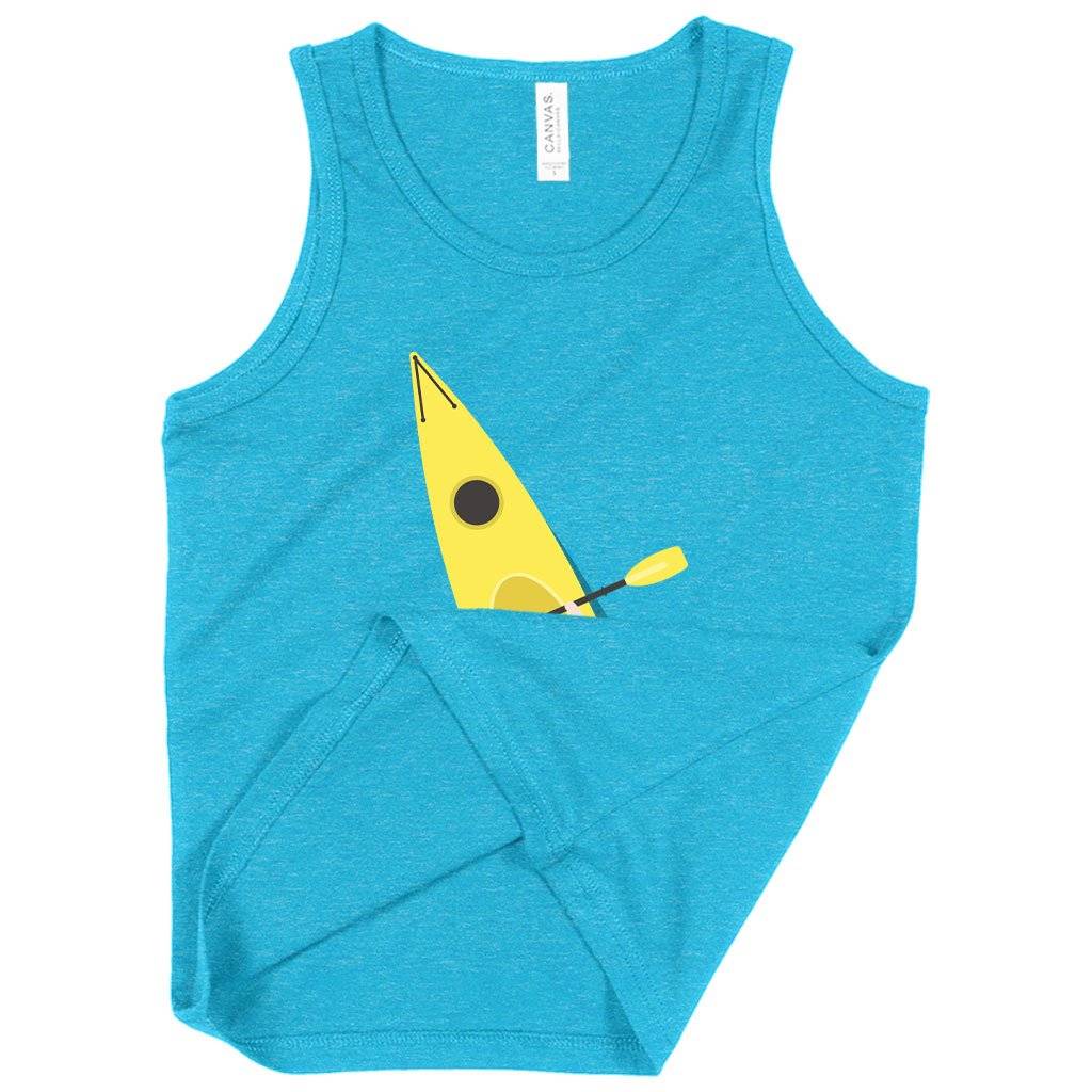 58977-13f944.jpeg Kids' Funny Canoe Tank Kids & Baby Kids' Clothing Color : Neon Blue|Athletic Heather|Neon Pink