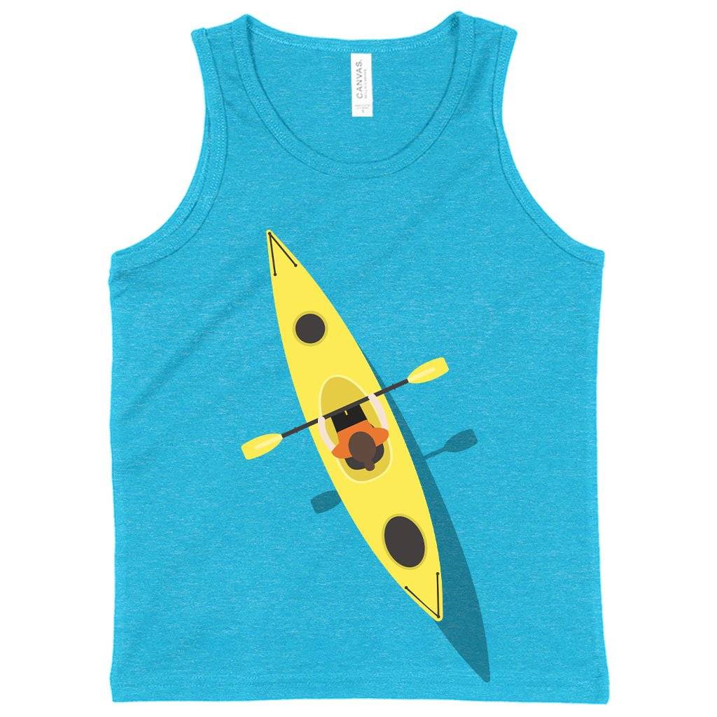 58977-1dea4a.jpeg Kids' Funny Canoe Tank Kids & Baby Kids' Clothing Color : Neon Blue|Athletic Heather|Neon Pink