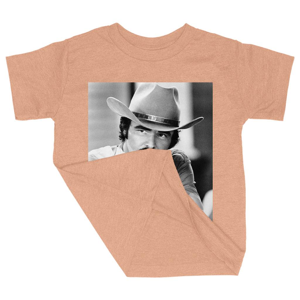 59206-a68188.jpeg Triblend Toddler Burt Reynolds T-Shirt - Vintage T-Shirts Kids & Baby Toddler Clothing Color : Ice Blue Triblend|Olive Triblend|Peach Triblend