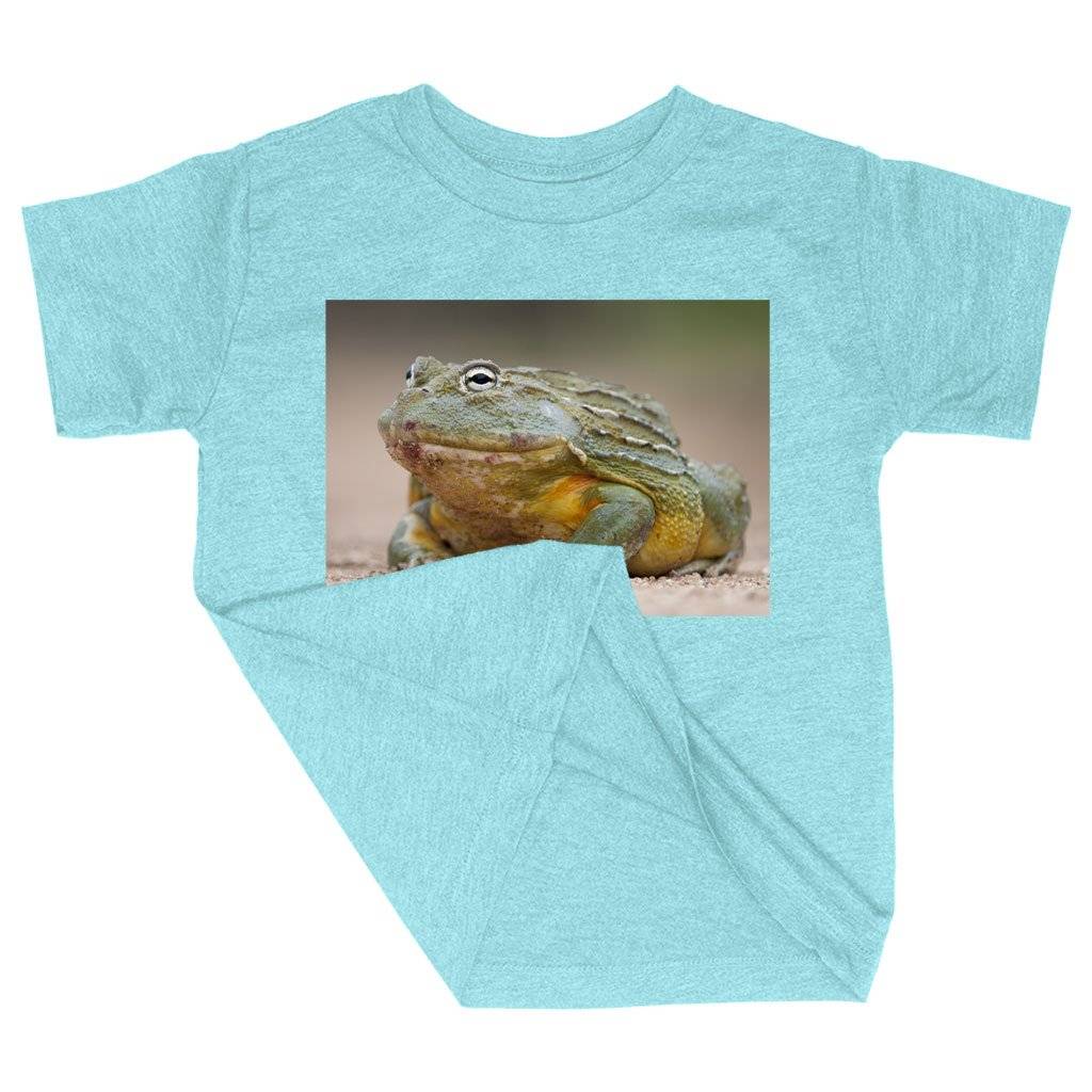 59207-404f55.jpeg Triblend Toddler Bullfrog T-Shirt - Bullfrog Clothing Kids & Baby Toddler Clothing Color : Olive Triblend|Ice Blue Triblend|Peach Triblend