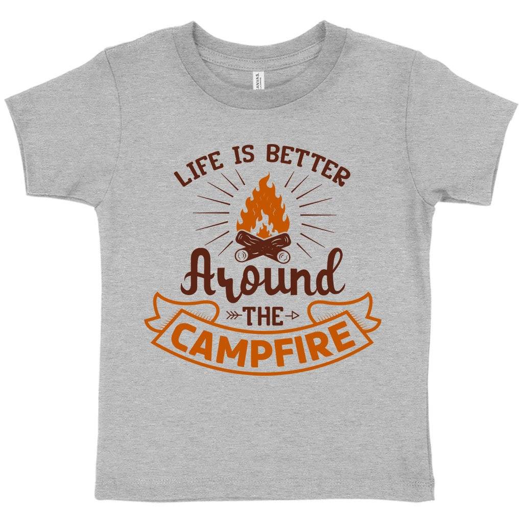 59210-08d841.jpeg Toddler Life Is Better T-Shirt - Camp Fire T-Shirt Kids & Baby Toddler Clothing Color : Athletic Heather|Kelly|Heather Red