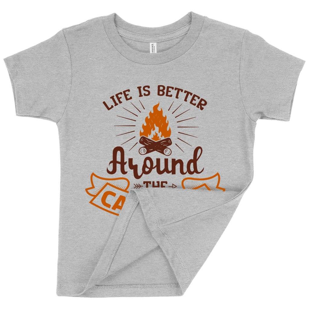 59210-de7e56.jpeg Toddler Life Is Better T-Shirt - Camp Fire T-Shirt Kids & Baby Toddler Clothing Color : Athletic Heather|Kelly|Heather Red