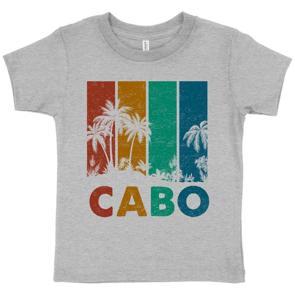 Toddler Retro Cabo T-Shirt - Cabo San Lucas T-Shirts Kids & Baby Toddler Clothing Color : Kelly|Athletic Heather|Heather Columbia Blue 