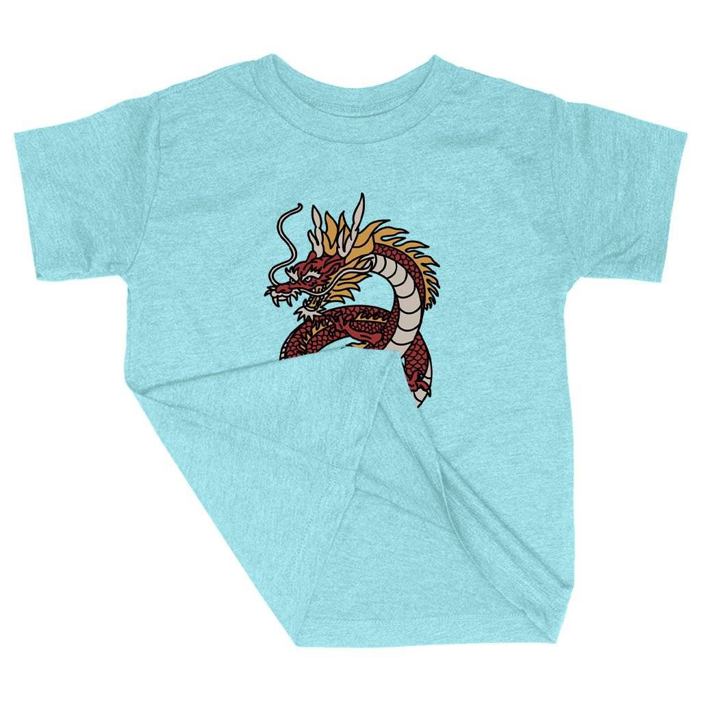59221-9b5f89.jpeg Triblend Toddler Chinese Dragon T-Shirt - Dragon T-Shirt Design Kids & Baby Toddler Clothing Color : Ice Blue Triblend|Olive Triblend|Peach Triblend